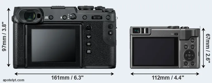Comparison GFX 50R or ZS70 rear