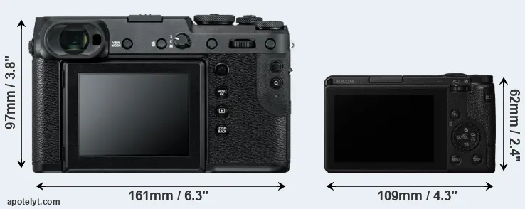Comparison GFX 50R or GR III rear