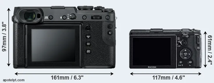 Comparison GFX 50R or GR rear