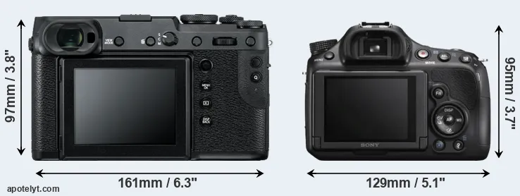 Comparison GFX 50R or A58 rear