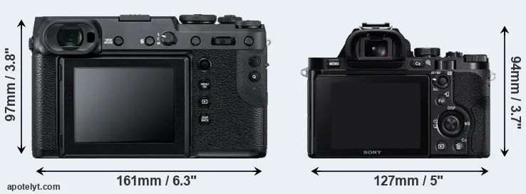 Comparison GFX 50R or A7 rear