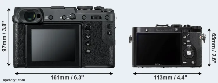 Comparison GFX 50R or RX1R rear