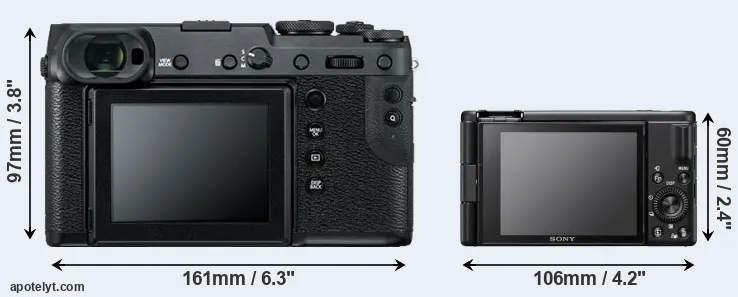 Comparison GFX 50R or ZV-1F rear