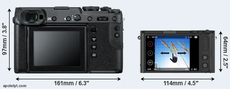 Comparison GFX 50R or M1 rear