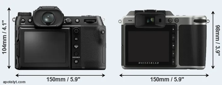 Comparison GFX 50S II or X1D rear