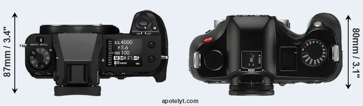 Compare GFX 50S II versus S Typ 006 top