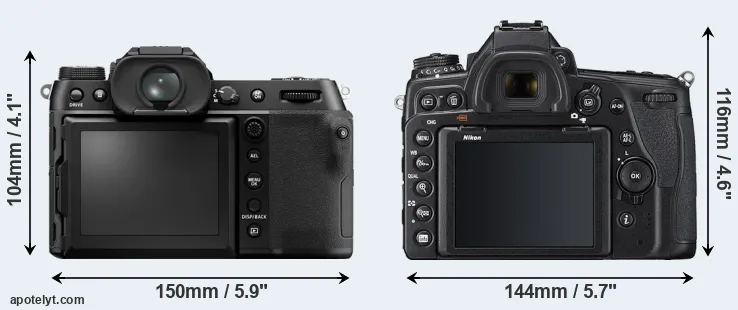 Comparison GFX 50S II or D780 rear