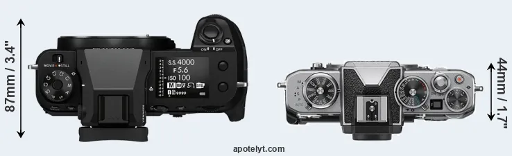 Compare GFX 50S II versus Z fc top