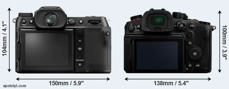 Comparison GFX 50S II or GH6 rear