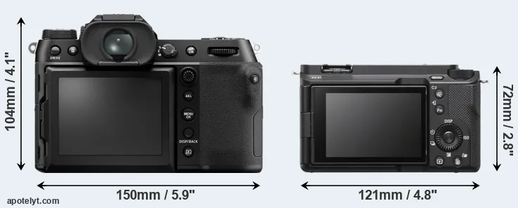 Comparison GFX 50S II or ZV-E1 rear