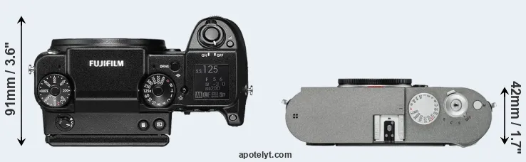 Compare GFX 50S versus M-E Typ 240 top