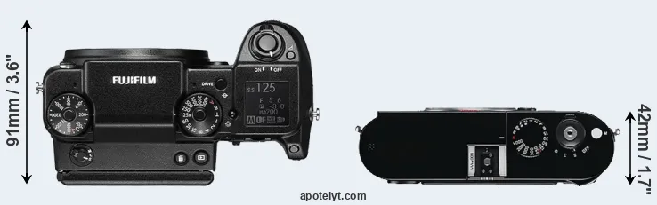 Compare GFX 50S versus M Typ 240 top