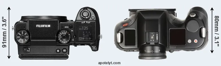Compare GFX 50S versus S Typ 007 top