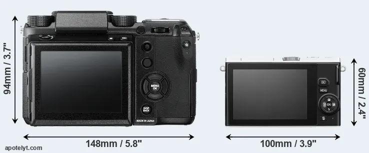 Comparison GFX 50S or J4 rear