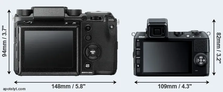 Comparison GFX 50S or V2 rear