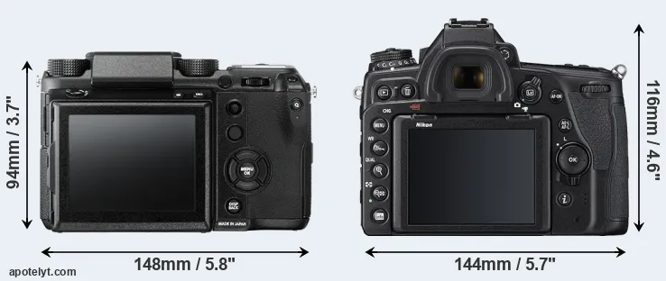 Comparison GFX 50S or D780 rear
