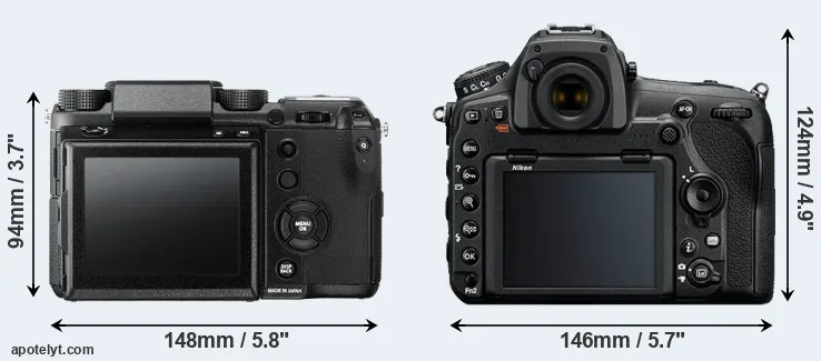 Comparison GFX 50S or D850 rear