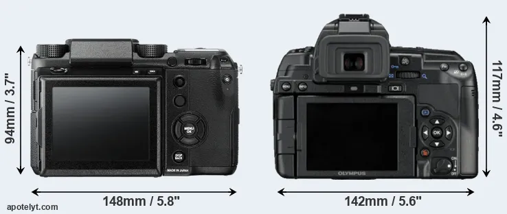 Comparison GFX 50S or E-5 rear