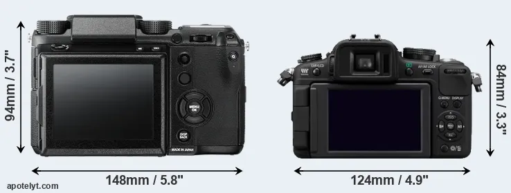 Comparison GFX 50S or G2 rear