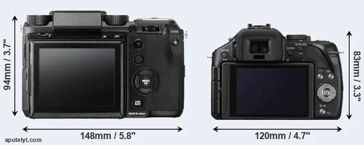 Comparison GFX 50S or G5 rear