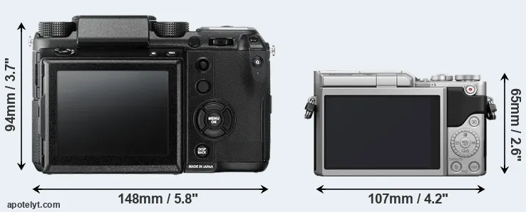 Comparison GFX 50S or GX850 rear