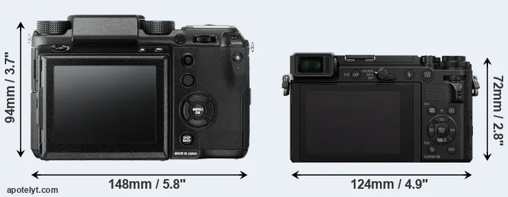 Comparison GFX 50S or GX9 rear