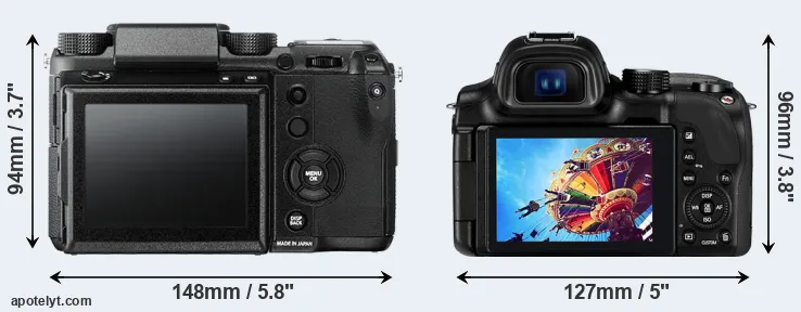 Comparison GFX 50S or NX30 rear