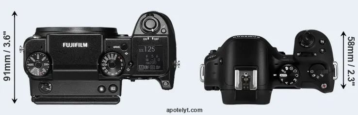 Compare GFX 50S versus NX30 top