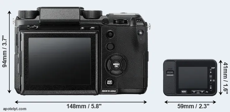 Comparison GFX 50S or RX0 rear