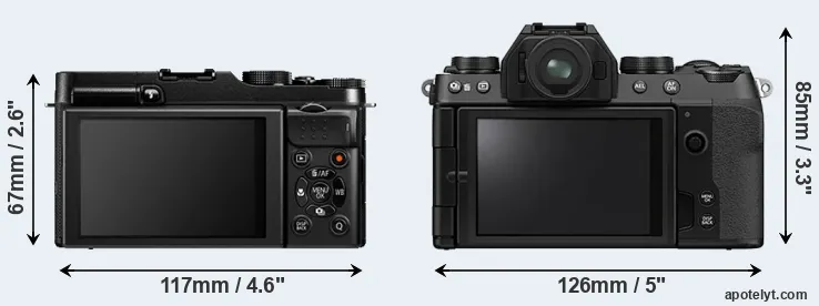 Comparison X-A1 or X-S10 rear