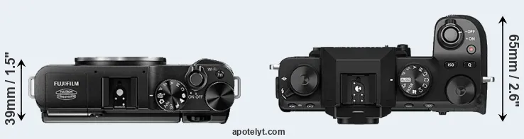 Compare X-A1 versus X-S10 top