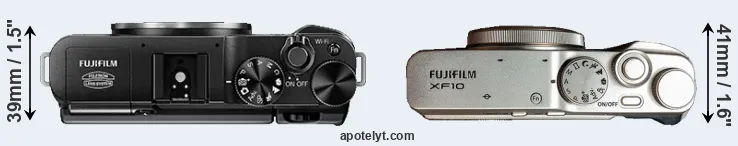 Compare X-A1 versus XF10 top
