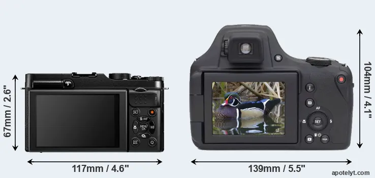 Comparison X-A1 or AZ901 rear