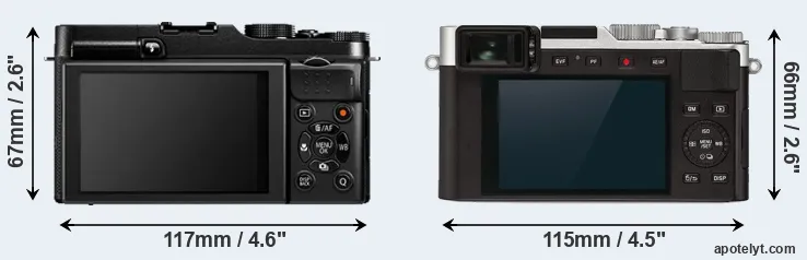 Comparison X-A1 or D-LUX 7 rear