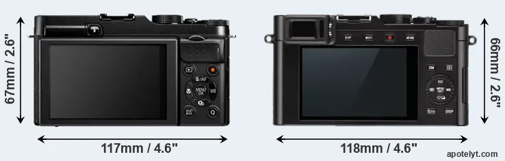 Comparison X-A1 or D-LUX Typ 109 rear