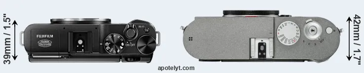 Compare X-A1 versus M-E Typ 240 top