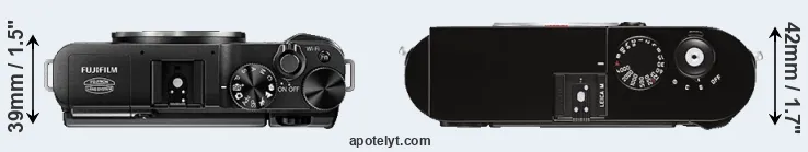 Compare X-A1 versus M Typ 262 top