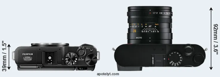Compare X-A1 versus Q2 top