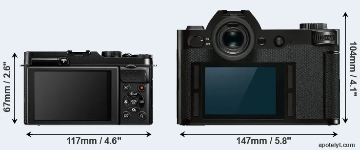 Comparison X-A1 or Leica SL rear