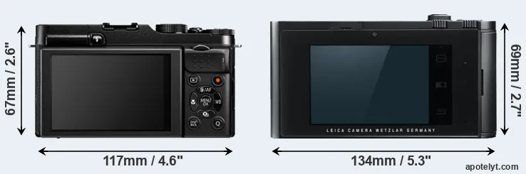 Comparison X-A1 or T Typ 701 rear