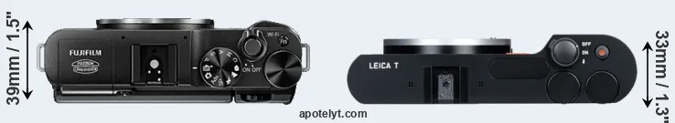 Compare X-A1 versus T Typ 701 top