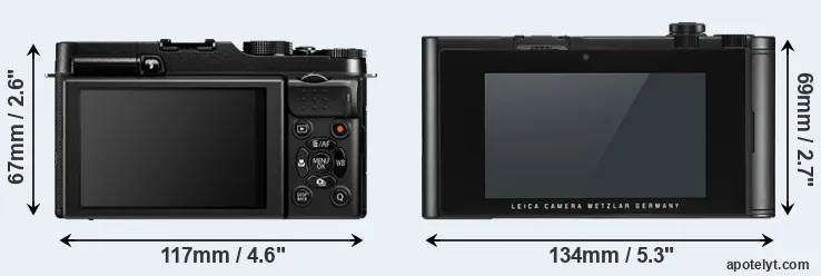 Comparison X-A1 or TL2 rear