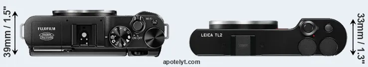 Compare X-A1 versus TL2 top