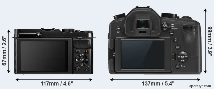Comparison X-A1 or V-LUX Typ 114 rear