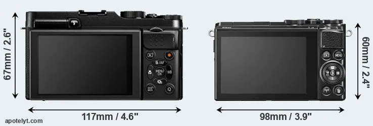 Comparison X-A1 or J5 rear