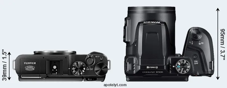 Compare X-A1 versus B500 top