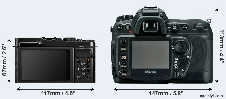 Comparison X-A1 or D200 rear