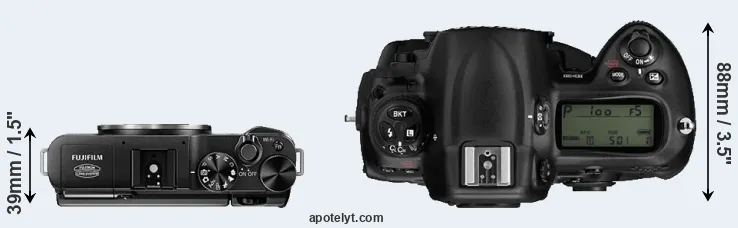 Compare X-A1 versus D3 top
