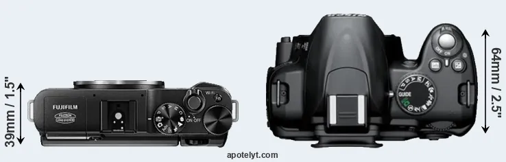 Compare X-A1 versus D3000 top