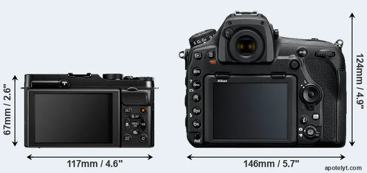 Comparison X-A1 or D850 rear